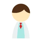 Male Lab Coat SVG Icon